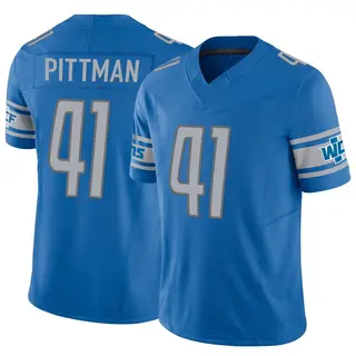 Detroit Lions Men's Anthony Pittman Limited Vapor F.U.S.E. Jersey - Blue