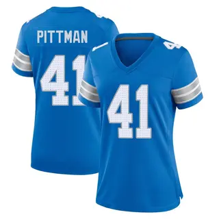 Detroit Lions Women's Anthony Pittman Game 2nd Jersey - Blue