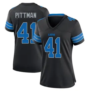 Detroit Lions Women's Anthony Pittman Game Alternate 2nd Jersey - Black