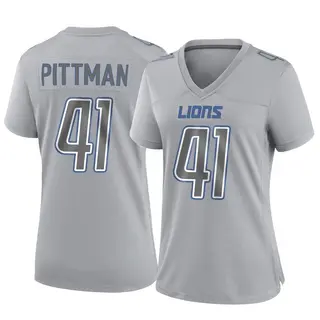 Detroit Lions Women's Anthony Pittman Game Atmosphere Fashion Jersey - Gray