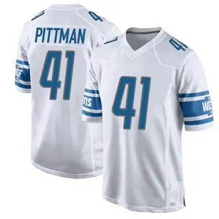 Detroit Lions Youth Anthony Pittman Game Jersey - White