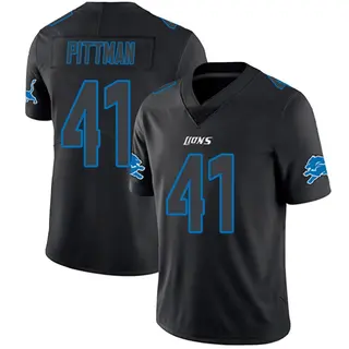 Detroit Lions Youth Anthony Pittman Limited Jersey - Black Impact