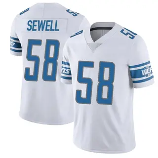 Penei Sewell Detroit Lions Women's Name & Number Logo Slim Fit T-Shirt - Ash